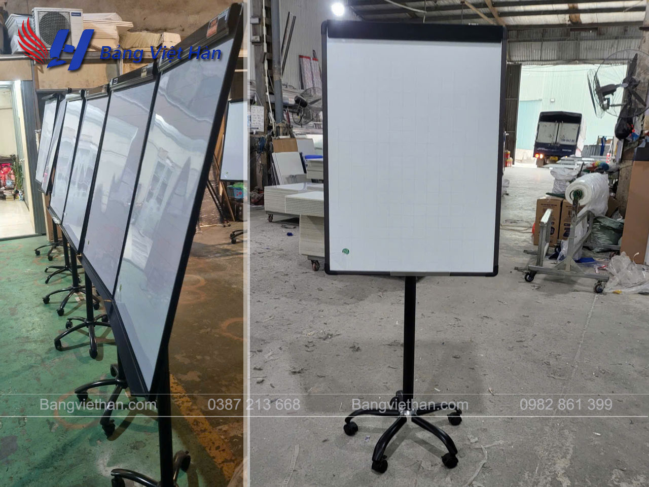 Bảng Flipchart chân tròn