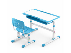 Bộ bàn ghế học sinh chống gù chỉnh độ cao thông minh xanh trắng