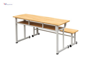 Bộ bàn học sinh rời ghế băng dài không tựa