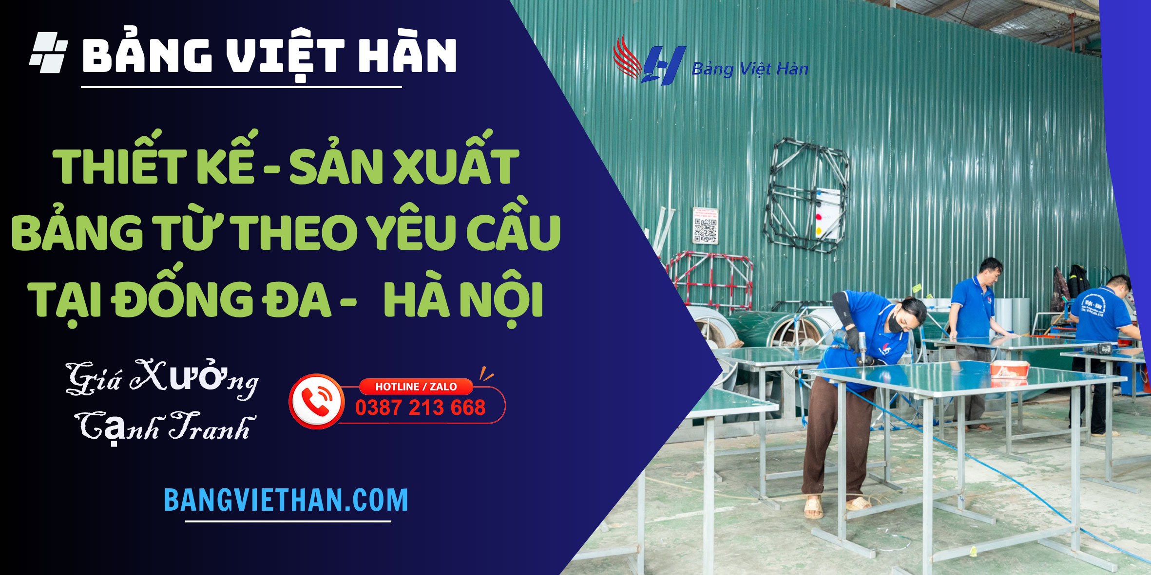 Sản xuất & Lắp Đặt Bảng Từ Theo Yêu Cầu Tại Đống Đa - Hà Nội