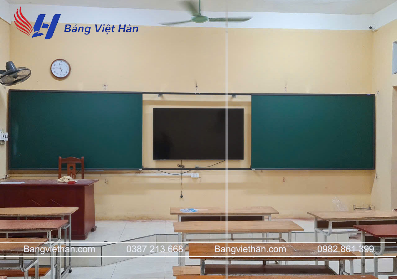 Bảng Từ Xanh Trơn Trượt Ngang 2 Cánh Bảng Từ Xanh Trượt Ngang 2 Cánh