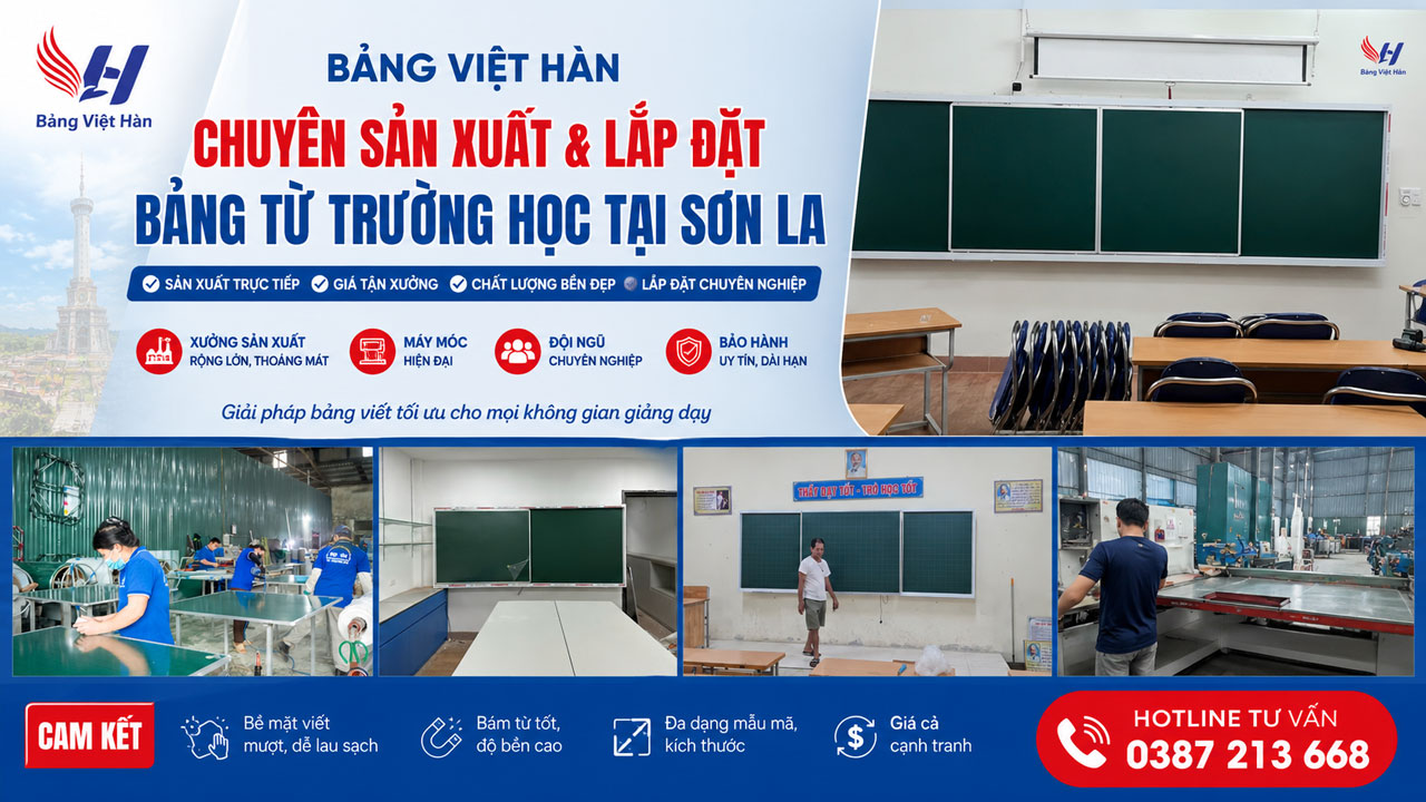 Bảng từ trường học tại Sơn La