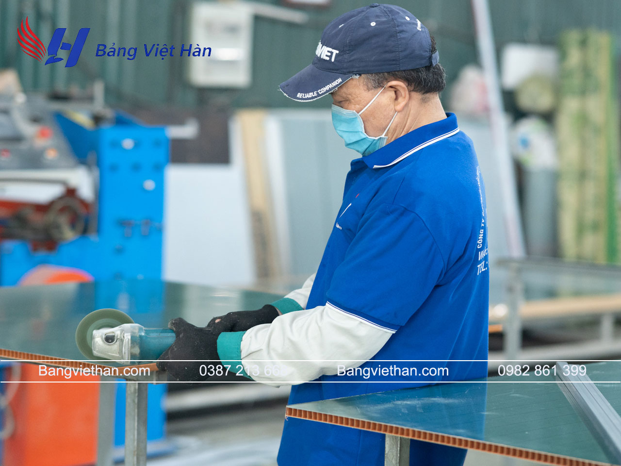 Sản xuất bảng từ tại Xưởng Bảng Việt Hàn