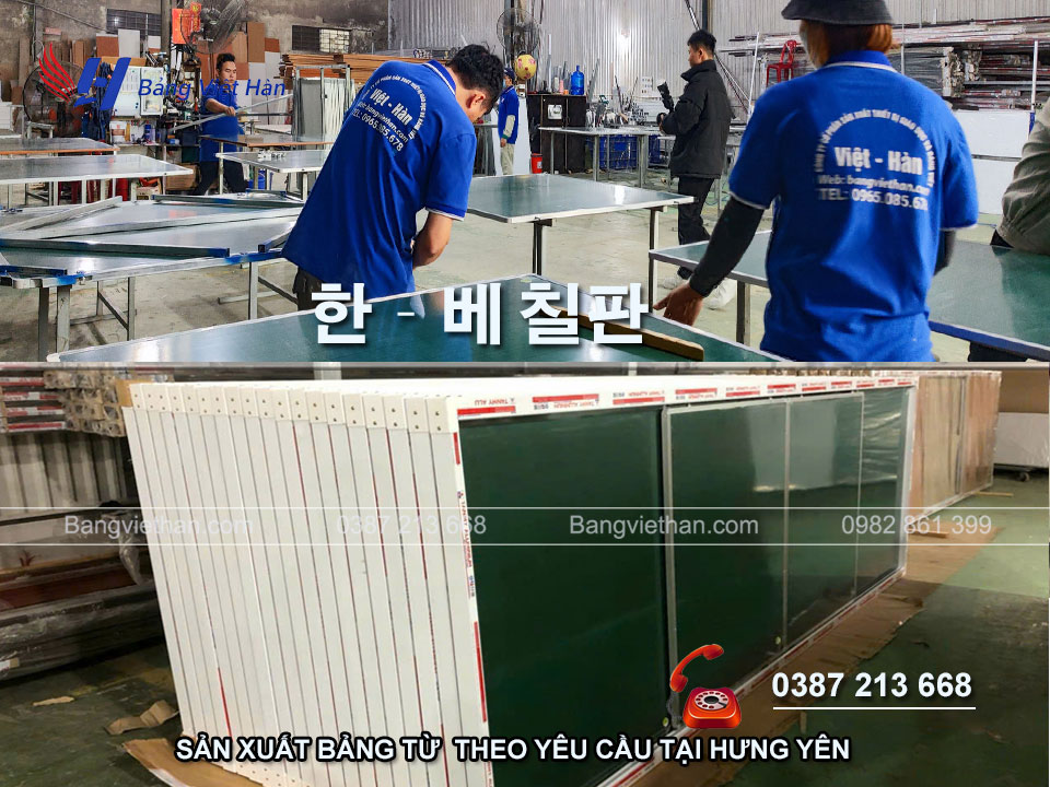 Bảng từ xanh trượt ngang tại Hưng Yên