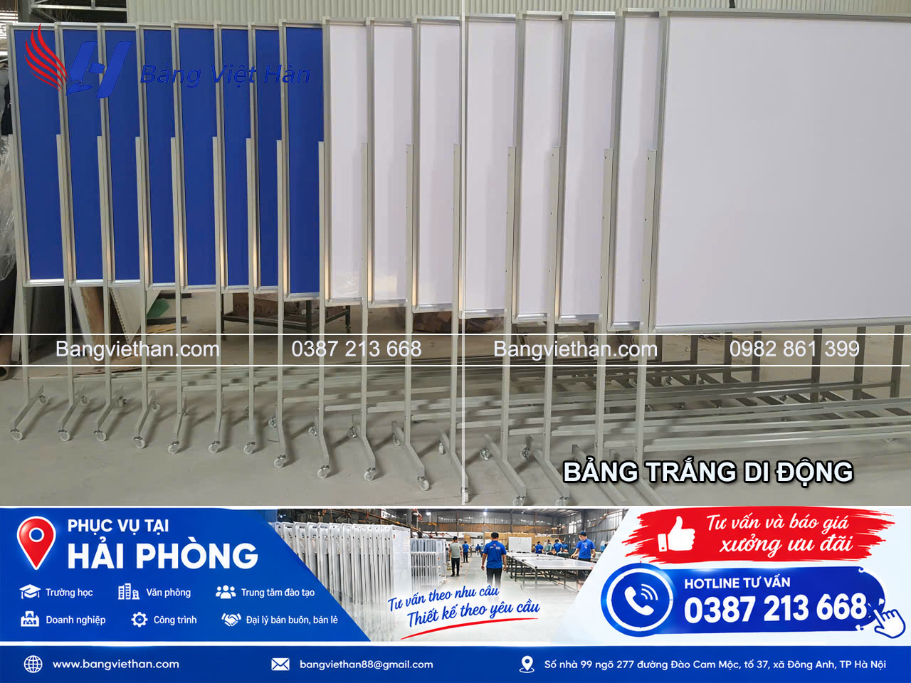 Sản Xuất & Phân Phối Bảng Từ Mặt Trắng Giá Xưởng Tại Hải Phòng