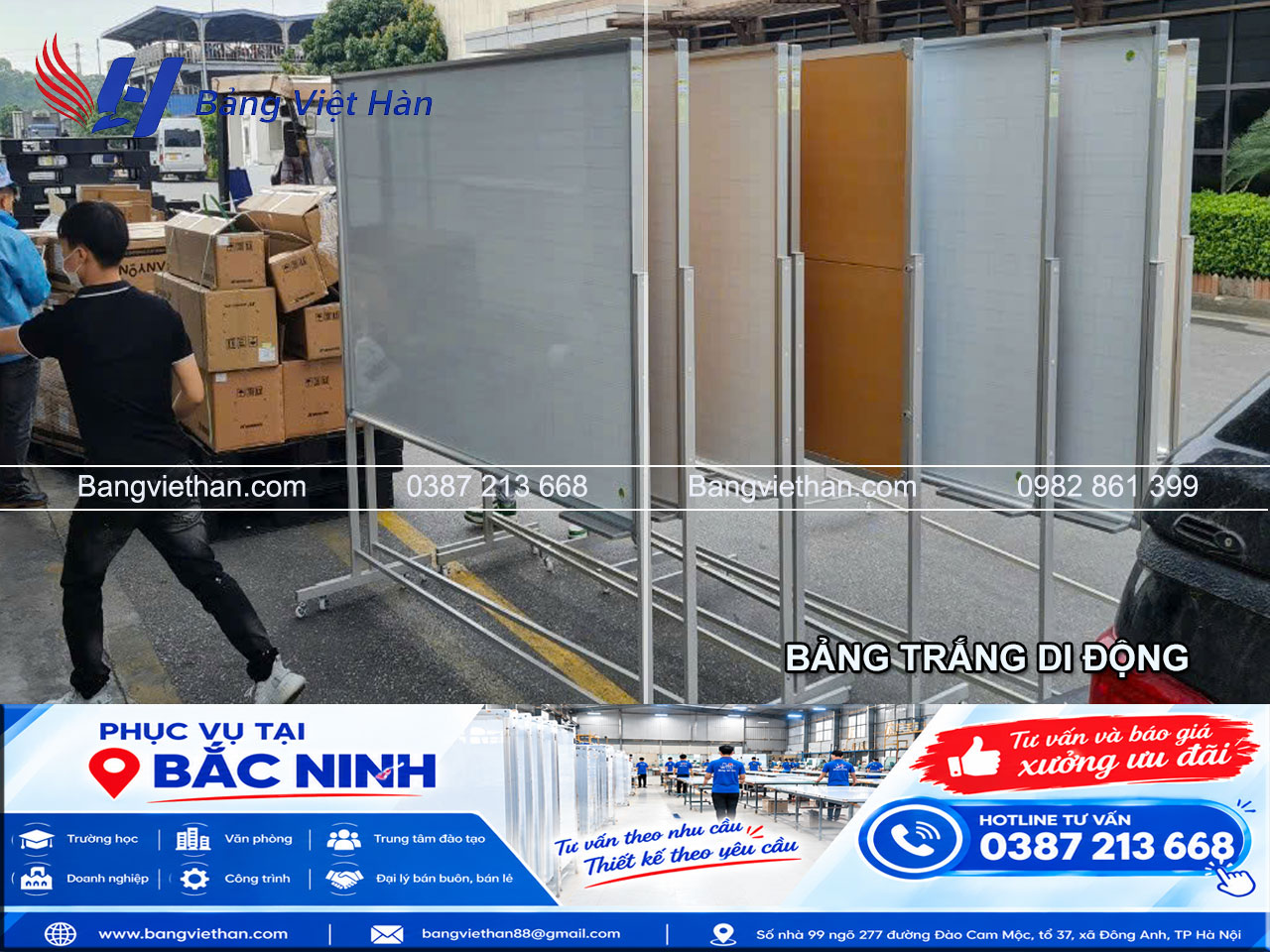 Sản Xuất & Lắp Đặt Bảng Từ Mặt Trắng Giá Xưởng Tại Bắc Ninh