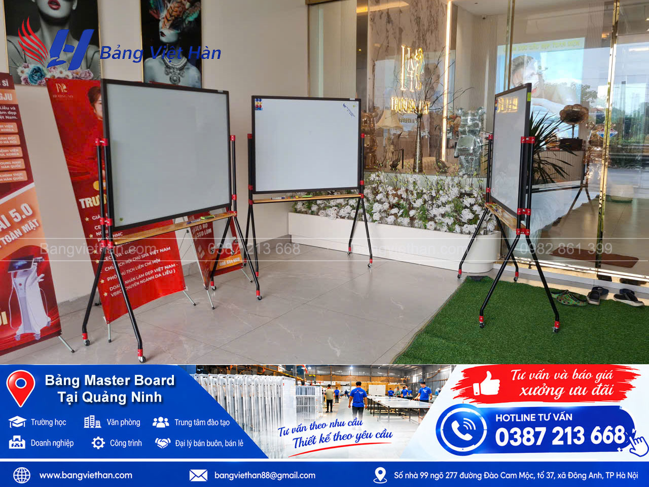 Bảng Master Board mặt trắng tại Quảng Ninh