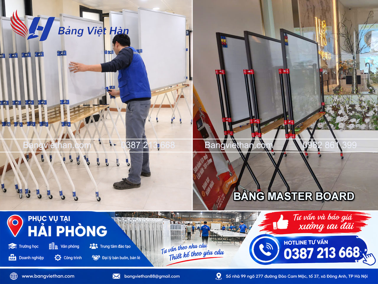 Bảng Từ Mặt Trắng Phù Hợp Với Trường Học, Văn Phòng Và Trung Tâm Đào Tạo Tại Hải Phòng