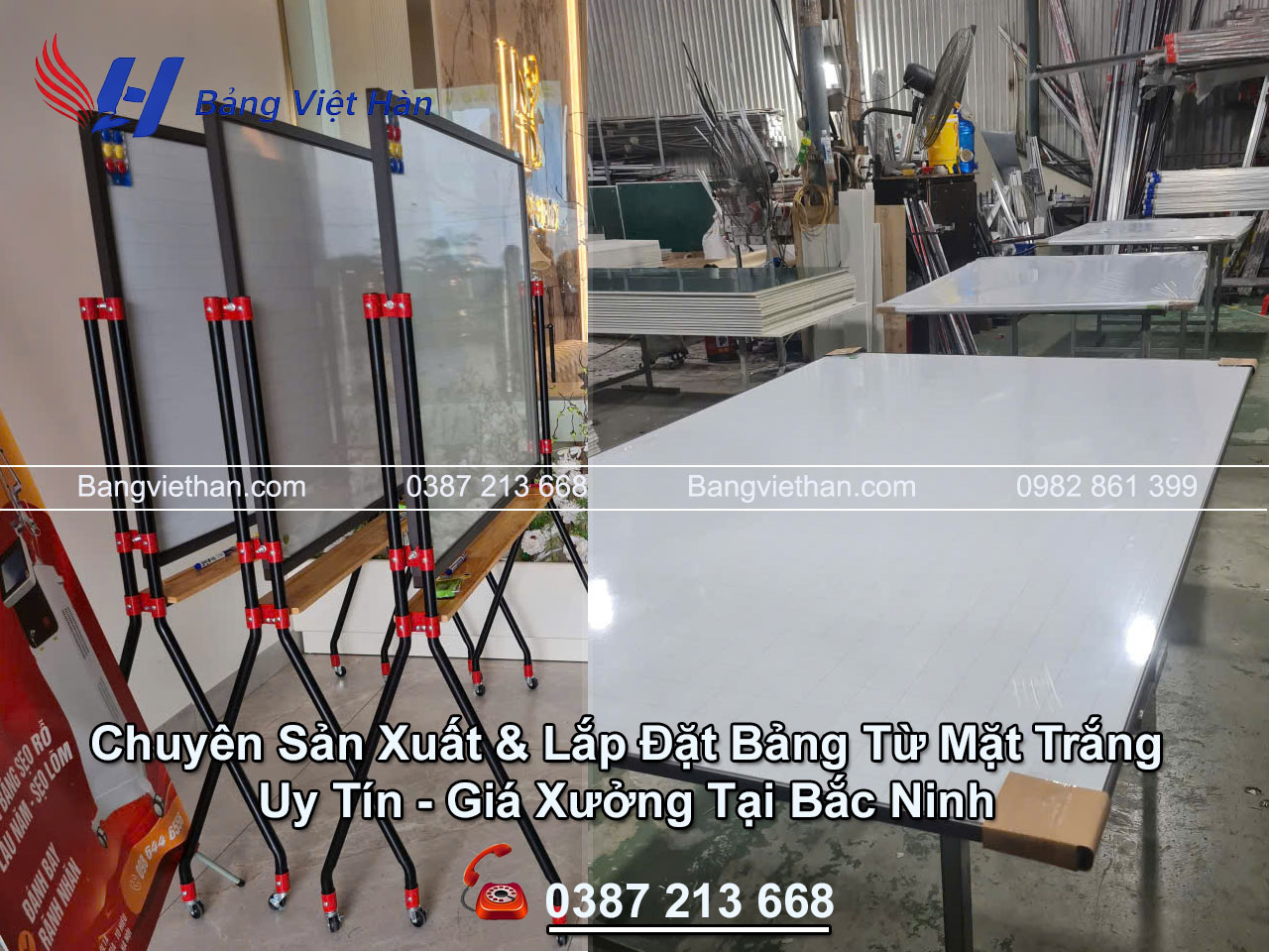 Sản Xuất & Lắp Đặt Bảng Từ Mặt Trắng Giá Xưởng Tại Bắc Ninh