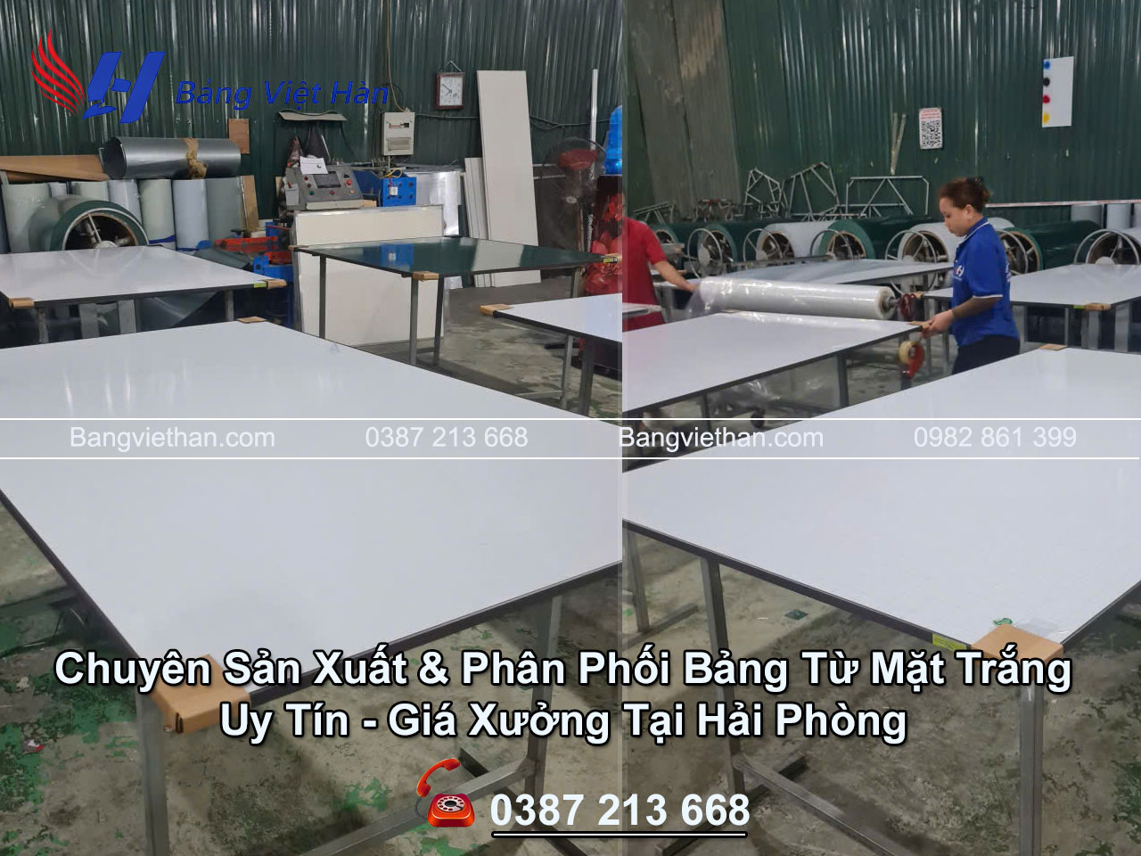 Sản Xuất & Phân Phối Bảng Từ Mặt Trắng Giá Xưởng Tại Hải Phòng
